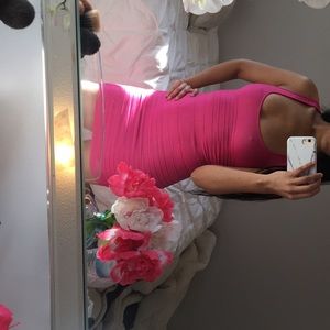 💘Bebe hot pink bodycon dress Small
